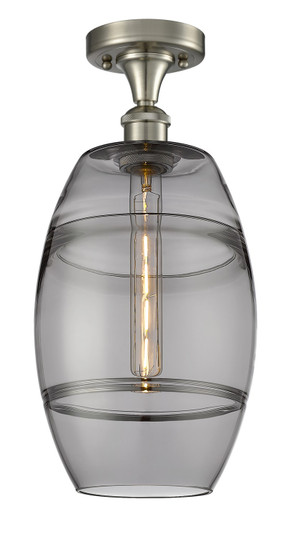 Ballston One Light Semi-Flush Mount in Brushed Satin Nickel (405|516-1C-SN-G557-8SM)