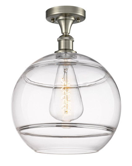 Ballston One Light Semi-Flush Mount in Brushed Satin Nickel (405|516-1C-SN-G556-12CL)