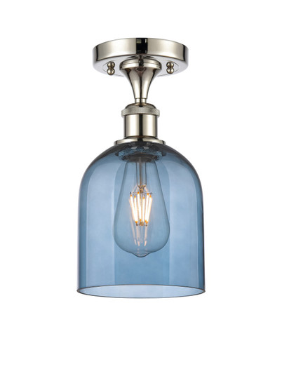 Ballston One Light Semi-Flush Mount in Polished Nickel (405|516-1C-PN-G558-6BL)
