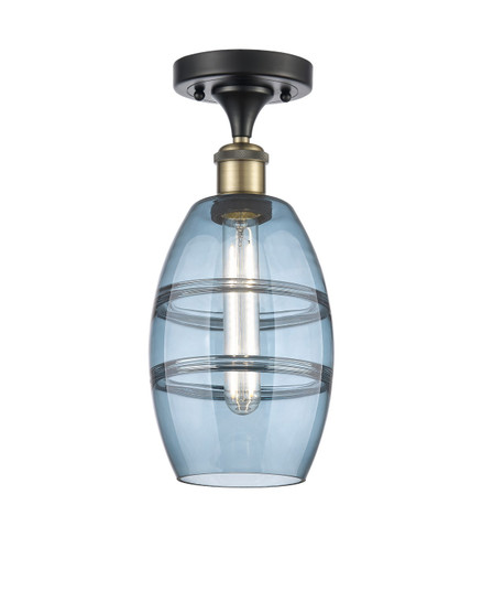 Ballston One Light Semi-Flush Mount in Black Antique Brass (405|516-1C-BAB-G557-6BL)