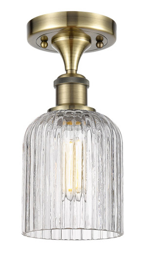 Ballston One Light Semi-Flush Mount in Antique Brass (405|516-1C-AB-G559-5CL)