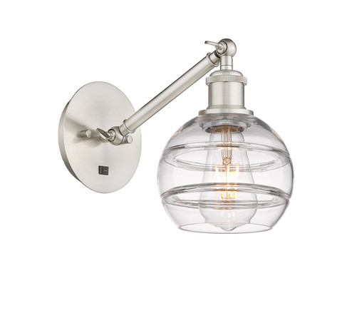Ballston One Light Wall Sconce in Brushed Satin Nickel (405|317-1W-SN-G556-6CL)