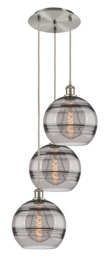 Ballston Three Light Pendant in Brushed Satin Nickel (405|113B-3P-SN-G556-10SM)