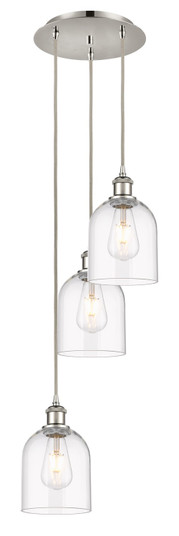Ballston Three Light Pendant in Polished Nickel (405|113B-3P-PN-G558-6CL)