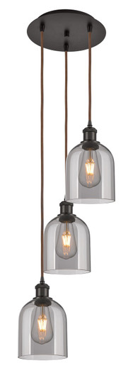 Ballston Three Light Pendant in Oil Rubbed Bronze (405|113B-3P-OB-G558-6SM)