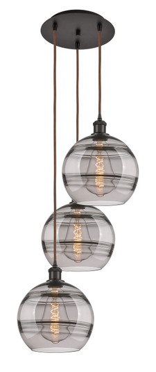 Ballston Three Light Pendant in Oil Rubbed Bronze (405|113B-3P-OB-G556-10SM)