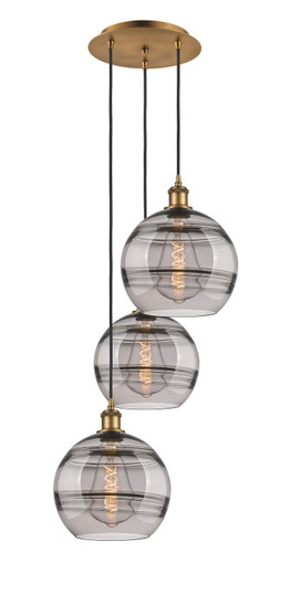 Ballston Three Light Pendant in Brushed Brass (405|113B-3P-BB-G556-10SM)