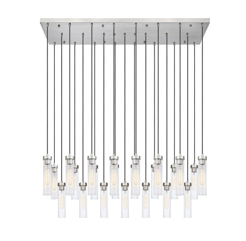 Beau 23 Light Linear Chandelier in Brushed Nickel (224|740P-23L-BN)