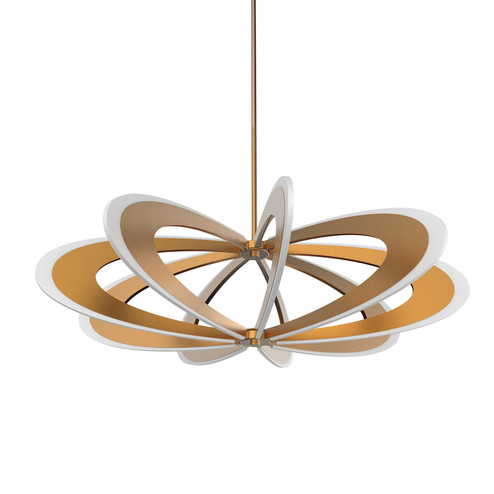 Iridium LED Pendant in Etched Gold (326|IRD-36C-EG-27Z-30K)