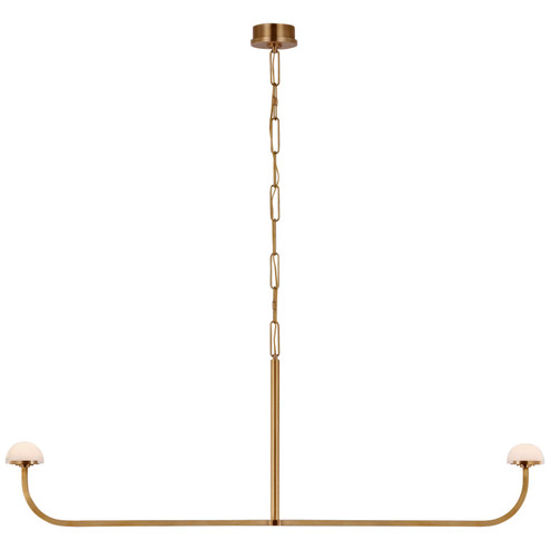 Pedra LED Chandelier in Antique-Burnished Brass (268|KW 5625AB-ALB)