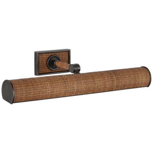 Halwell LED Picture Light in Bronze and Natural Woven Rattan (268|CHD 2583BZ/NRT)
