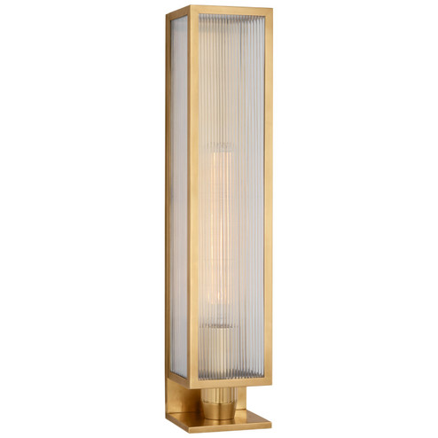 York LED Outdoor Wall Sconce in Soft Brass (268|BBL 2186SB-CRB)