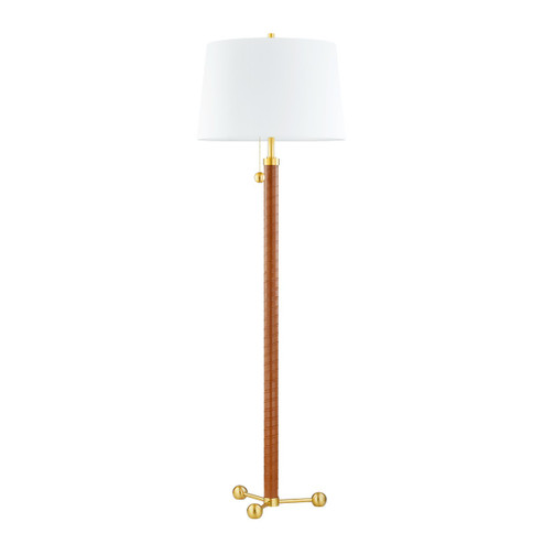 NOHO Two Light Floor Lamp in Aged Brass (70|L6170-AGB)