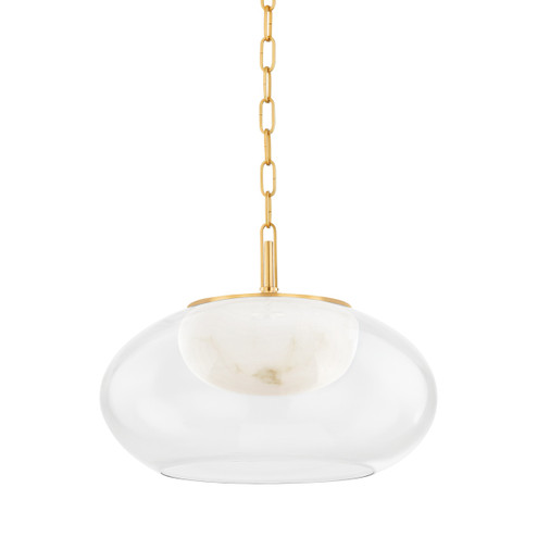 Moore LED Pendant in Aged Brass (70|9017-AGB)