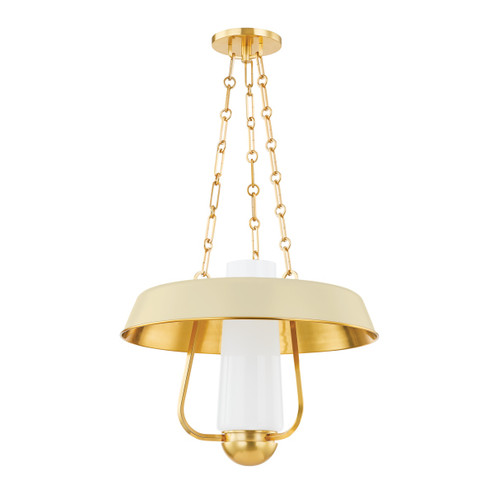 Provincetown One Light Lantern in Aged Brass (70|5218-AGB/SSD)