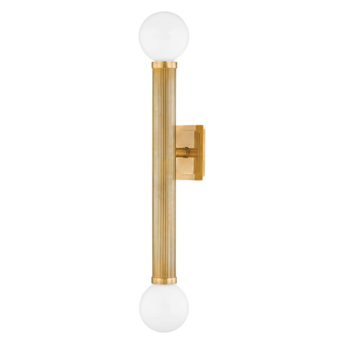 Pienza Two Light Wall Sconce in Vintage Brass (68|373-02-VB)