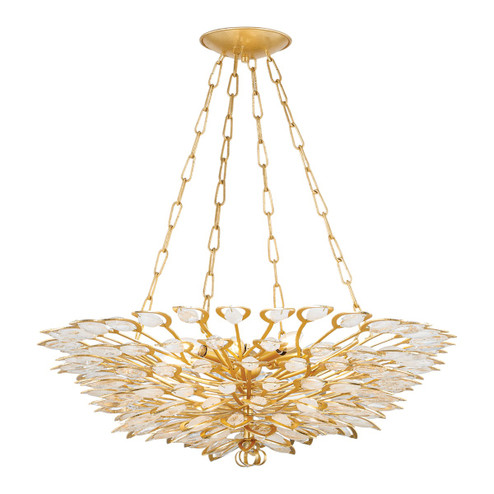 Vittoria Eight Light Chandelier in Gold Leaf (68|363-32-GL)