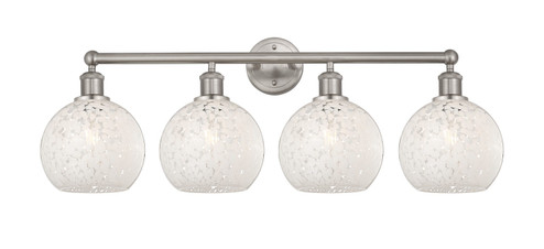 Edison Four Light Bath Vanity in Satin Nickel (405|616-4W-SN-G1216-8WM)