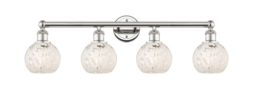 Edison Four Light Bath Vanity in Polished Nickel (405|616-4W-PN-G1216-6WM)