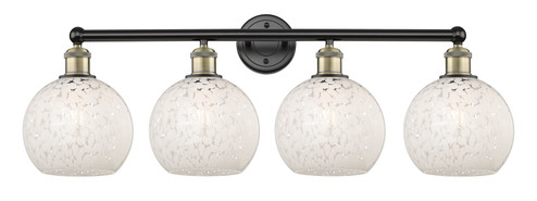 Edison Four Light Bath Vanity in Black Antique Brass (405|616-4W-BAB-G1216-8WM)