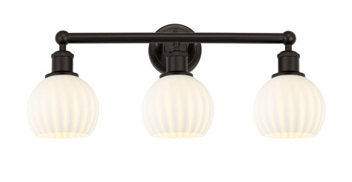 Edison Three Light Bath Vanity in Oil Rubbed Bronze (405|616-3W-OB-G1217-6WV)