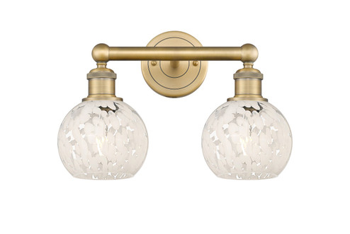 Edison Two Light Bath Vanity in Brushed Brass (405|616-2W-BB-G1216-6WM)