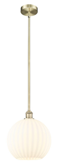 Edison One Light Mini Pendant in Antique Brass (405|616-1S-AB-G1217-12WV)