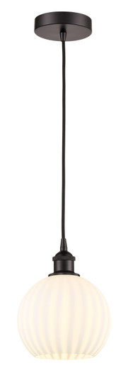 Edison One Light Mini Pendant in Oil Rubbed Bronze (405|616-1P-OB-G1217-8WV)