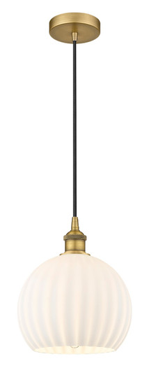 Edison One Light Mini Pendant in Brushed Brass (405|616-1P-BB-G1217-10WV)
