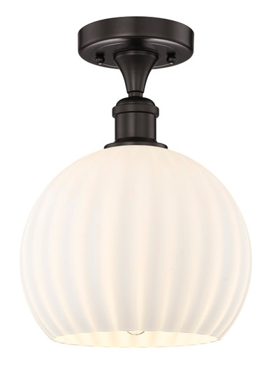 Edison One Light Semi-Flush Mount in Oil Rubbed Bronze (405|616-1F-OB-G1217-10WV)