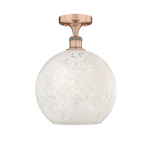 Edison LED Semi-Flush Mount in Antique Copper (405|616-1F-AC-G1216-12WM)