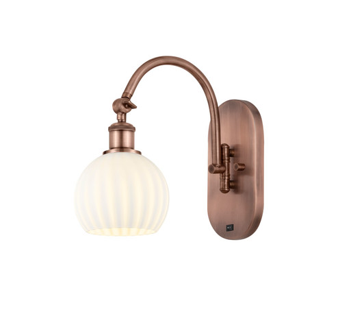 Ballston One Light Swing Arm in Antique Copper (405|518-1W-AC-G1217-6WV)