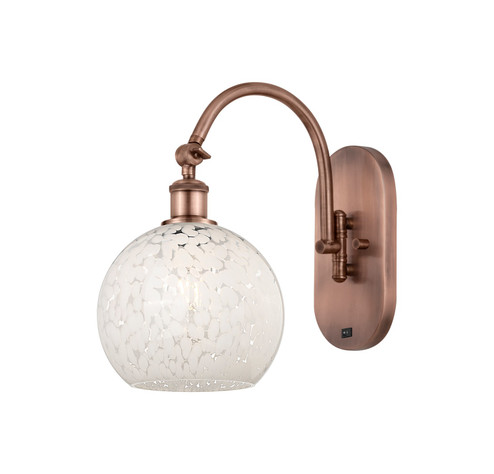 Ballston One Light Swing Arm in Antique Copper (405|518-1W-AC-G1216-8WM)