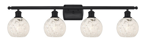 Ballston Four Light Bath Vanity in Matte Black (405|516-4W-BK-G1216-6WM)