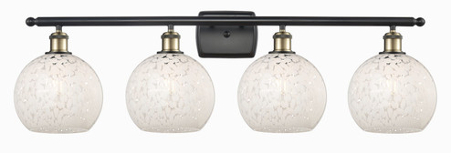 Ballston Four Light Bath Vanity in Black Antique Brass (405|516-4W-BAB-G1216-8WM)