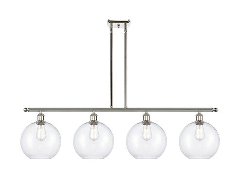 Ballston Four Light Island Pendant in Polished Nickel (405|516-4I-PN-G124-10)