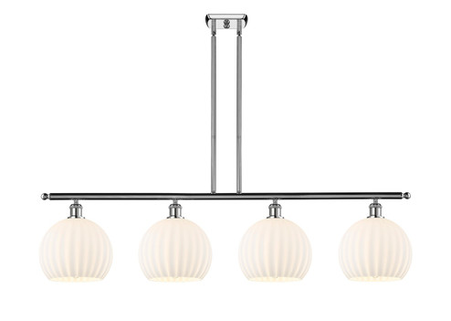 Ballston Four Light Island Pendant in Polished Chrome (405|516-4I-PC-G1217-10WV)