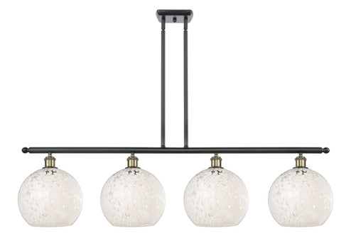 Ballston Four Light Island Pendant in Black Antique Brass (405|516-4I-BAB-G1216-10WM)