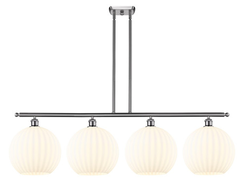 Ballston Four Light Island Pendant in Black Antique Brass (405|516-4I-BAB-G1215-12)