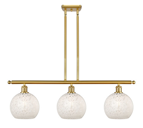 Ballston LED Island Pendant in Satin Gold (405|516-3I-SG-G1216-8WM)