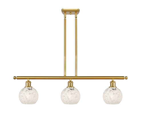 Ballston Three Light Island Pendant in Satin Gold (405|516-3I-SG-G1216-6WM)