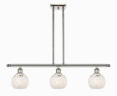 Ballston Three Light Island Pendant in Polished Nickel (405|516-3I-PN-G1216-6WM)