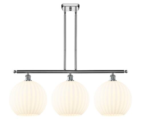 Ballston Three Light Island Pendant in Polished Chrome (405|516-3I-PC-G1217-12WV)