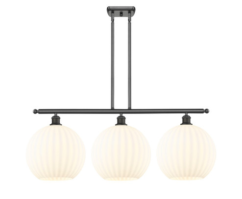 Ballston Three Light Island Pendant in Oil Rubbed Bronze (405|516-3I-OB-G1217-12WV)