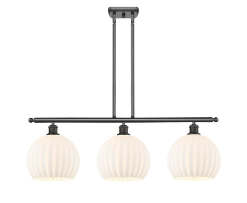 Ballston Three Light Island Pendant in Oil Rubbed Bronze (405|516-3I-OB-G1217-10WV)