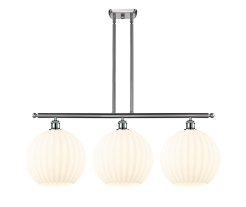 Ballston Three Light Island Pendant in Matte Black (405|516-3I-BK-G1215-12)