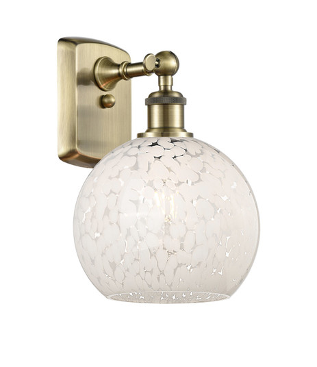 Ballston One Light Wall Sconce in Antique Brass (405|516-1W-AB-G1216-8WM)