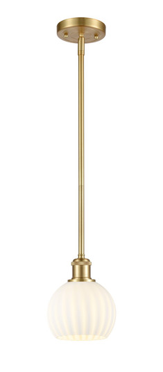Ballston One Light Mini Pendant in Satin Gold (405|516-1S-SG-G1217-6WV)