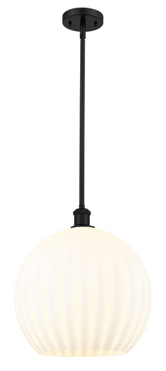 Ballston One Light Pendant in Matte Black (405|516-1S-BK-G1217-14WV)