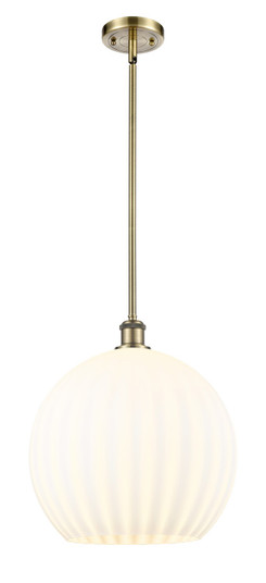 Ballston One Light Pendant in Antique Brass (405|516-1S-AB-G1217-14WV)